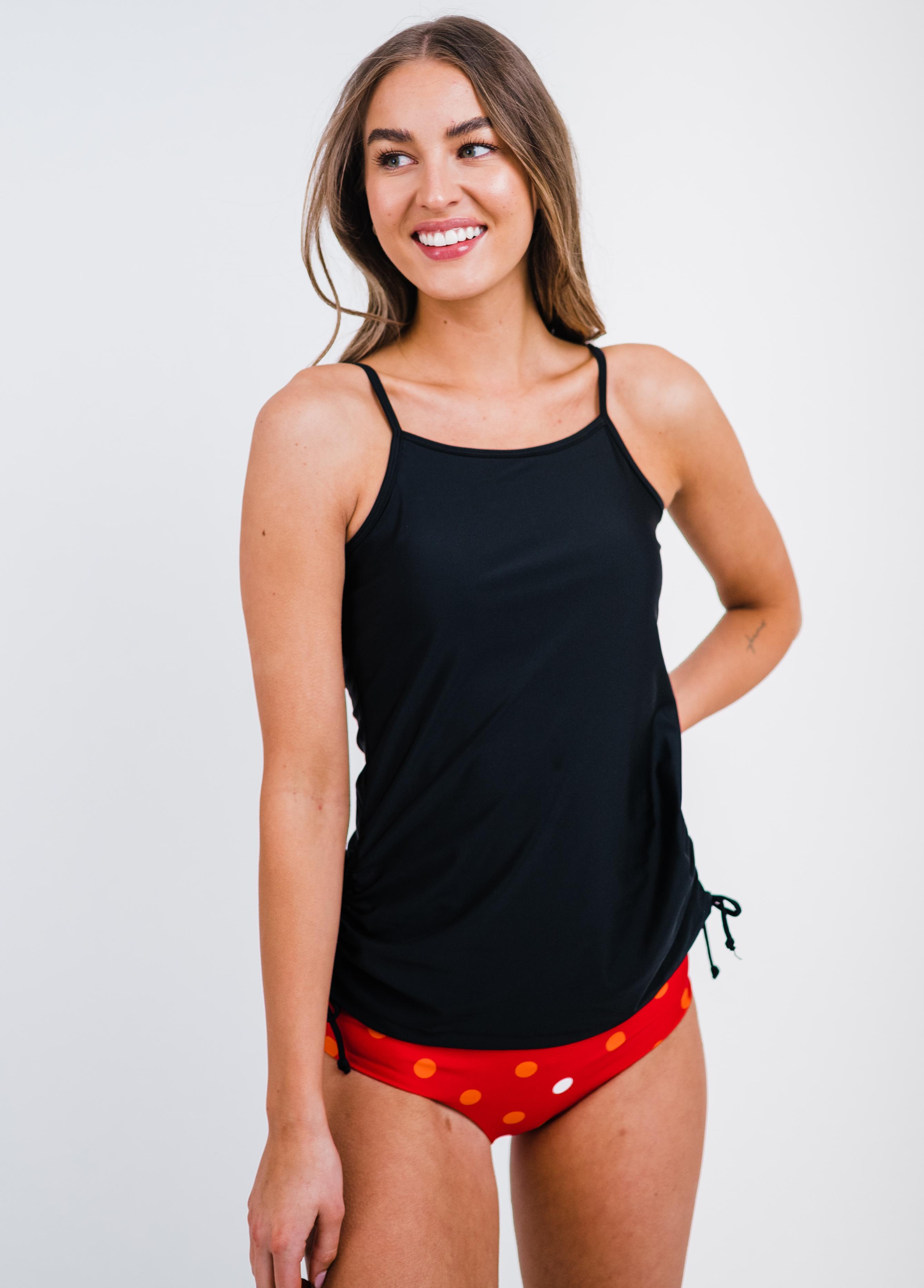 Zoey Crop Swim Top With High-Waisted Bikini Bottom. Calypsa by ModLi